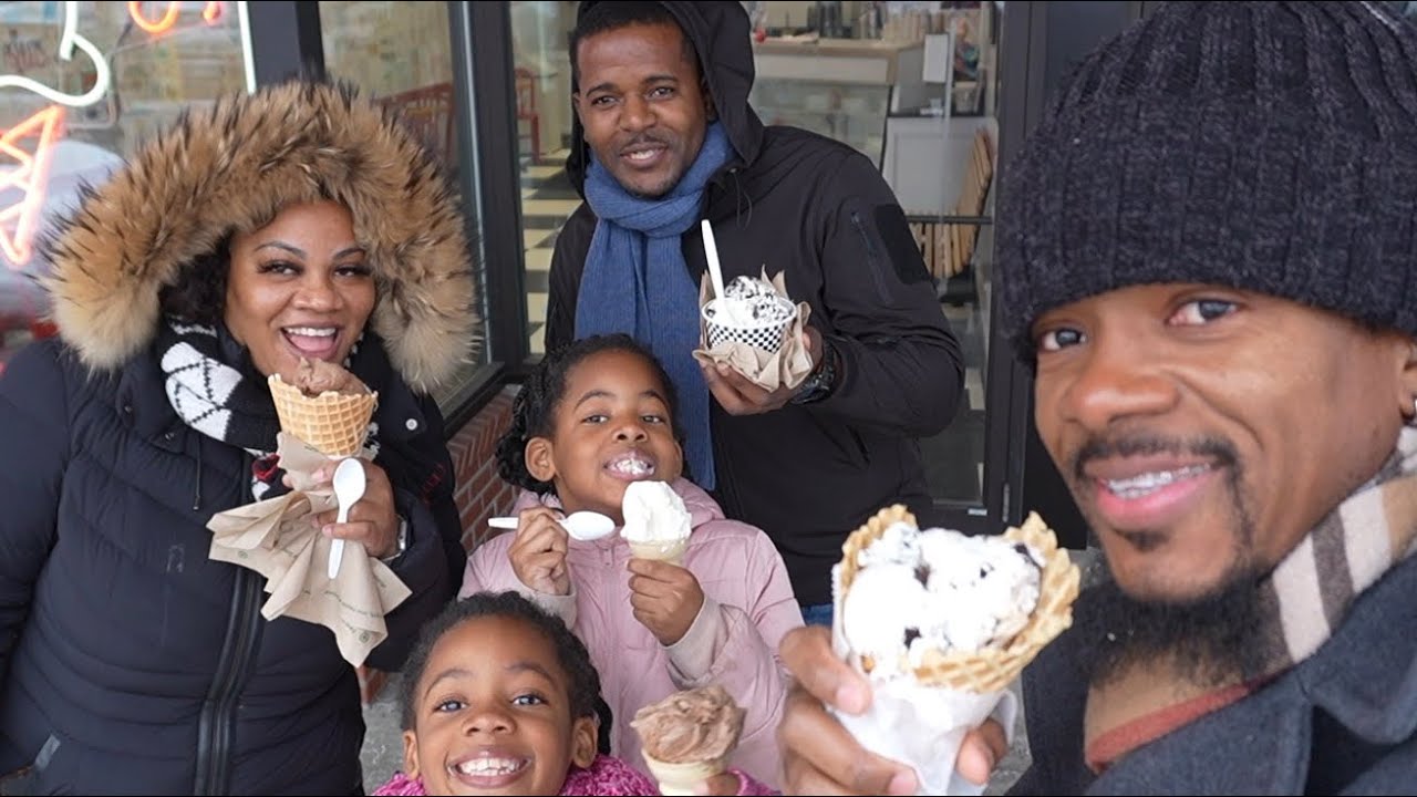 Showing our nephew some love on his very first Ashley’s ice cream experience