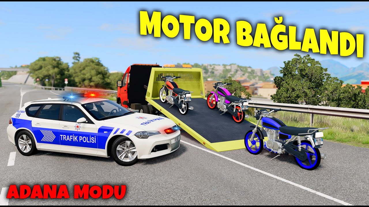 POLİS MOTORU BAĞLADI // ROLEPLAY TADINDA // BeamNG.drive
