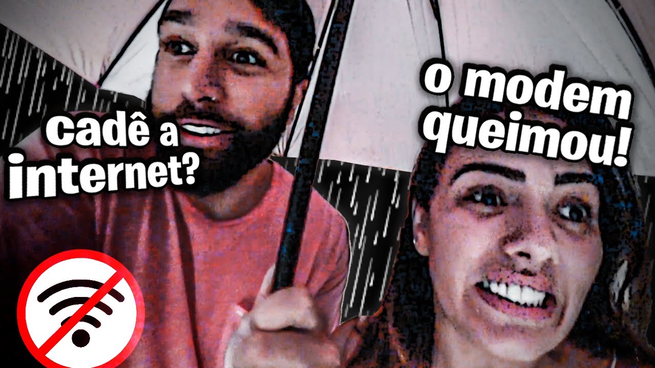 Choveu TÃO FORTE que ESTRAGOU NOSSA INTERNET!