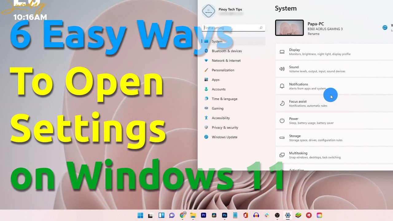 6 Easy Ways To Access Settings in Windows 11