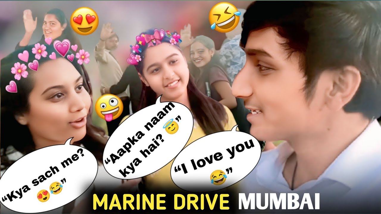 Marine Drive Public Roasting 🤣 | “Aapka Naam Kya Hai?” 😳 | Ladki Shocked | Mumbai Vlog | Vinitvlogs 
