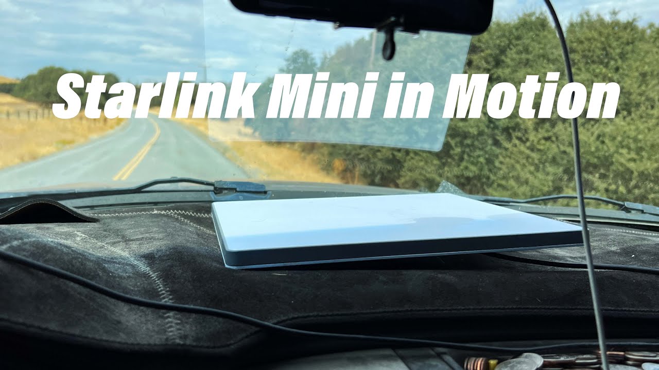 Будет ли Starlink Mini работать во время вождения?