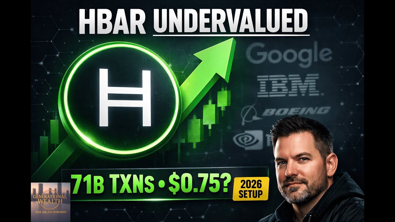HBAR 2026 BREAKOUT? Hedera&rsquo;s 71B Transactions, Google Backing & $0.75 Price Target Explained