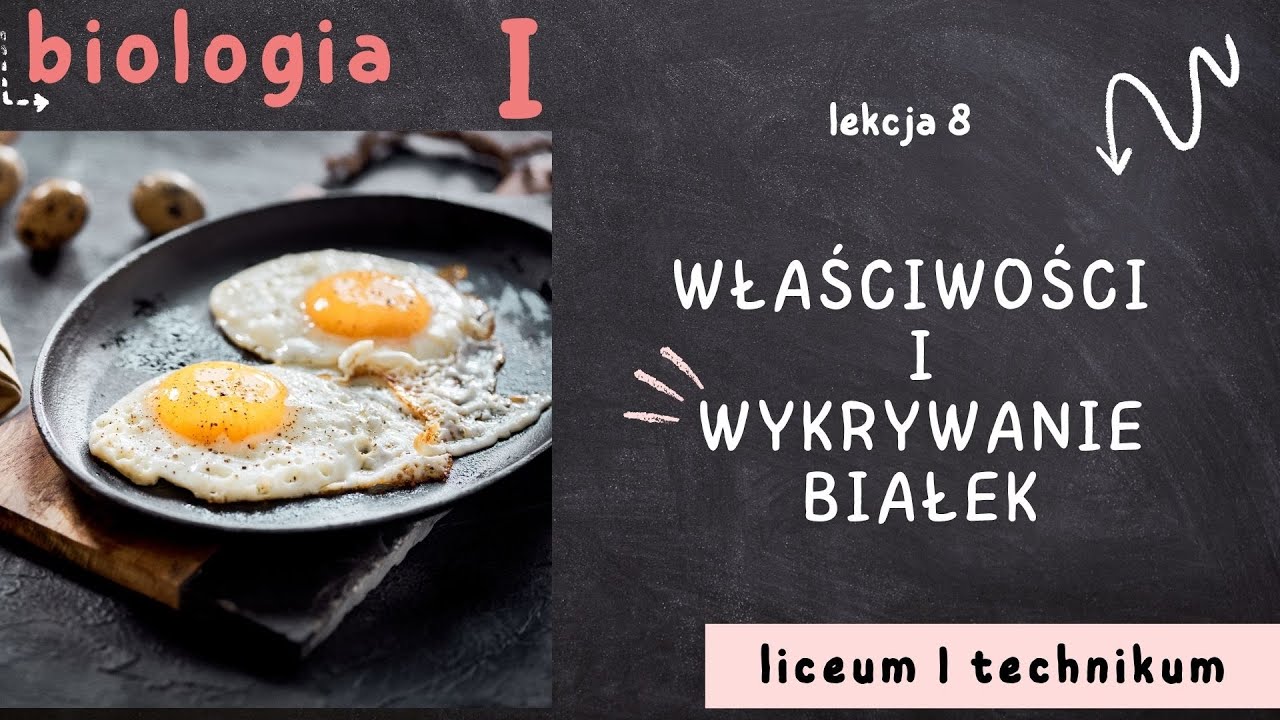 Biologia 1 LO [Lekcja 8 - Właściwości i wykrywanie białek]