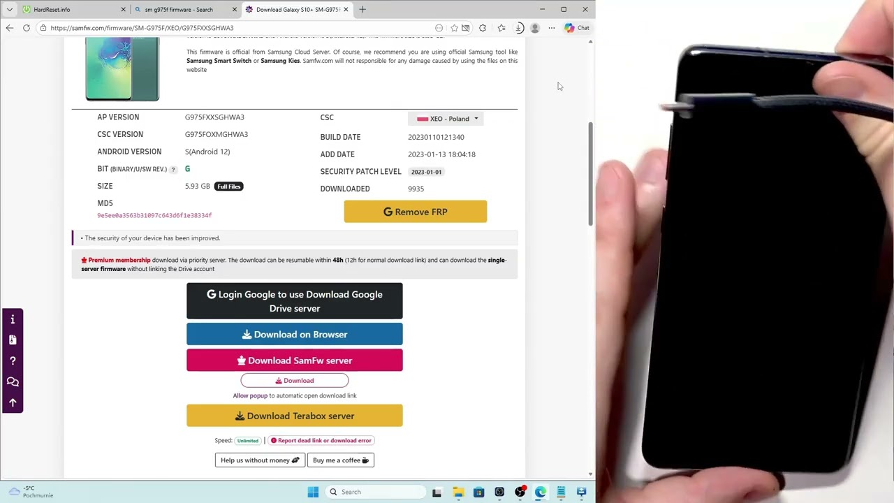 Stock ROM auf dem SAMSUNG Galaxy S10+ flashen (Odin) – Schritt für Schritt