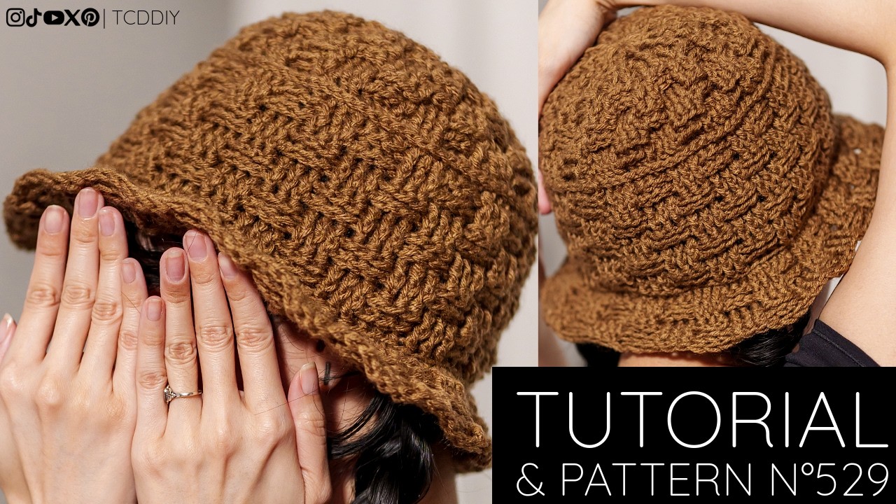 How to Crochet Basketweave Hat | Pattern & Tutorial DIY