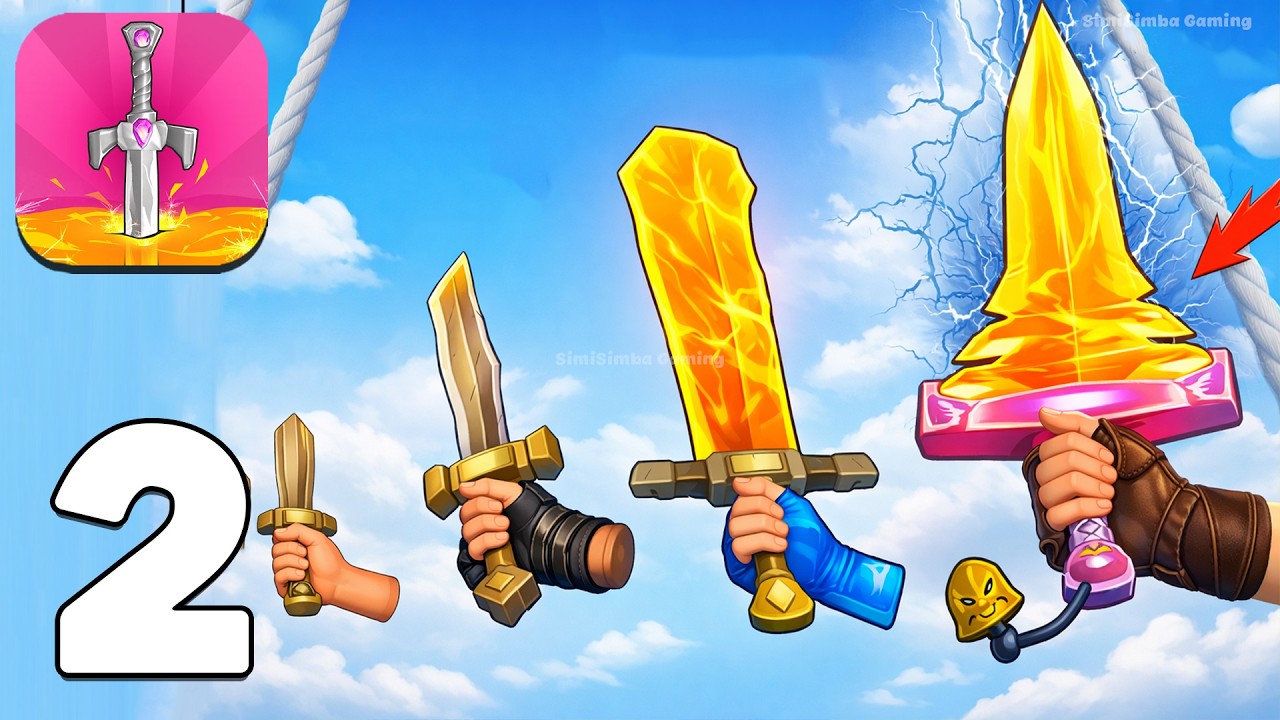 ⚔️Sword Melter Gameplay Walkthrough Levels 1–7 Satisfying Sword Melting! (Android,iOS)