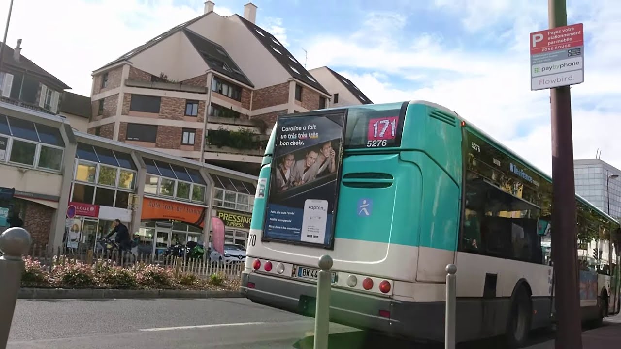 RATP ligne 171, trajet en Irisbus IVECO Citelis (Pont de Sèvres - château de Versailles)
