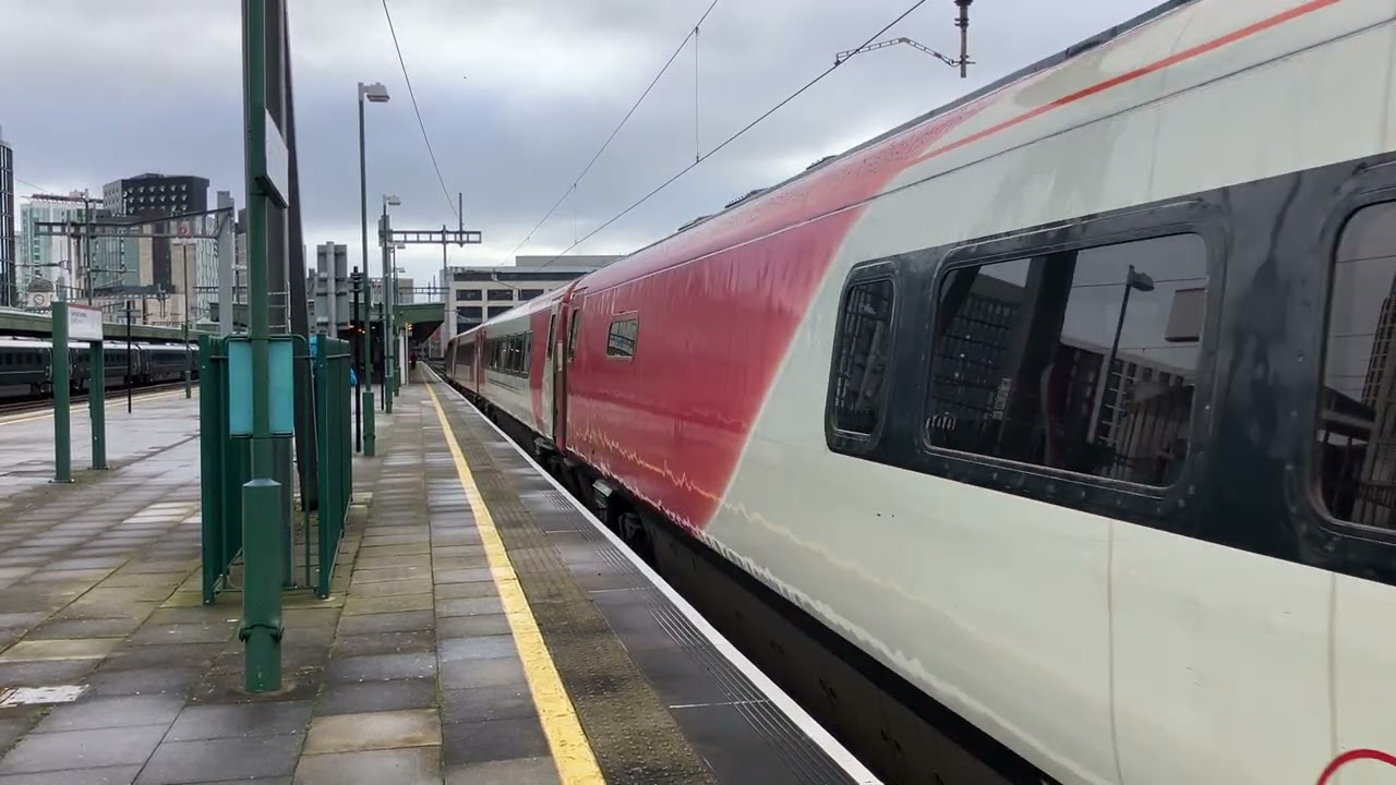 TFW 5:27AM HOLYHEAD TO CARDIFF CENTRAL DEPARTING CARDIFF CENTRAL PLATFORM 4 TO CANTON SIDINGS.