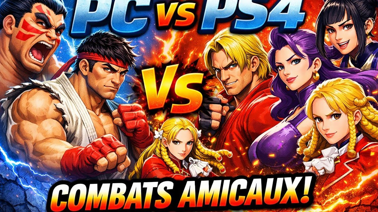 treet Fighter V – Sessions amicales en crossplay PC-PS4 avec Braise des Enfers & Xilor971