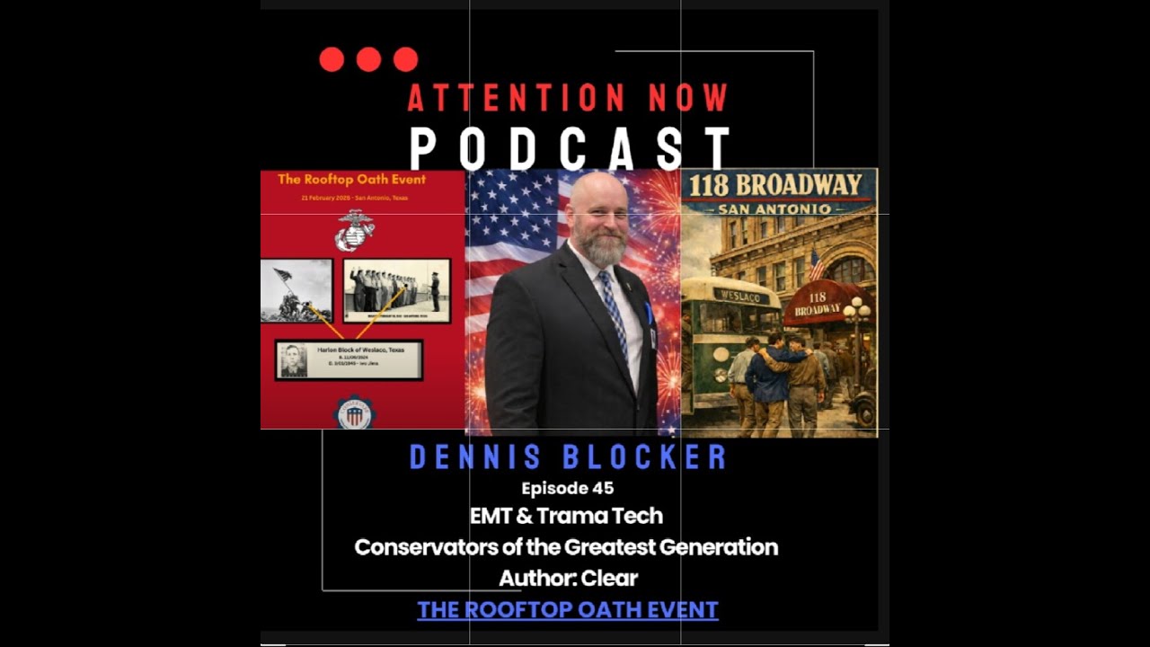 Dennis Blocker, Cpl Harlon Block, Flag Raising on Iwo Jima, EMT & Trama Tech. Author: Clear