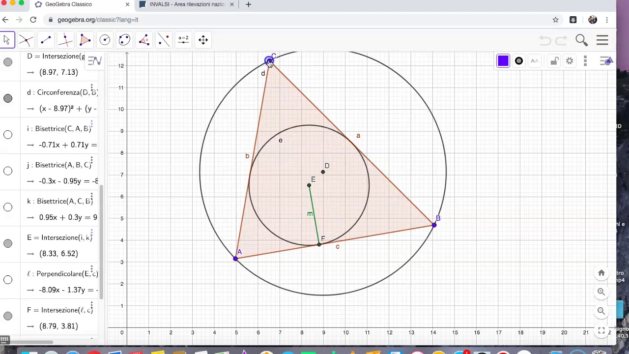 Triangoli inscritti e circoscritti