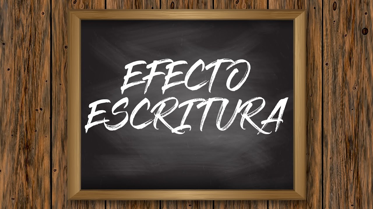 EFECTO TEXTO ESCRITURA con Adobe Premiere