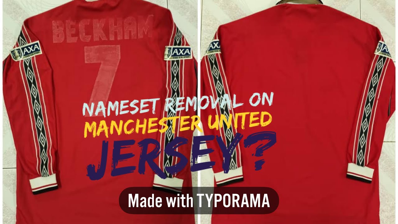 Nameset Removal on Manchester United Treble Season 1998 jersey