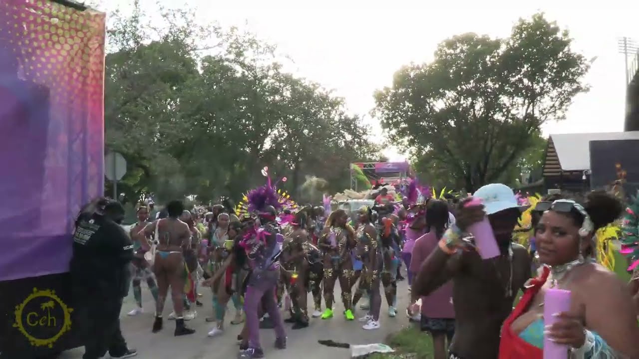 Dingolay Mas at Miami Carnival Parade of Bands.