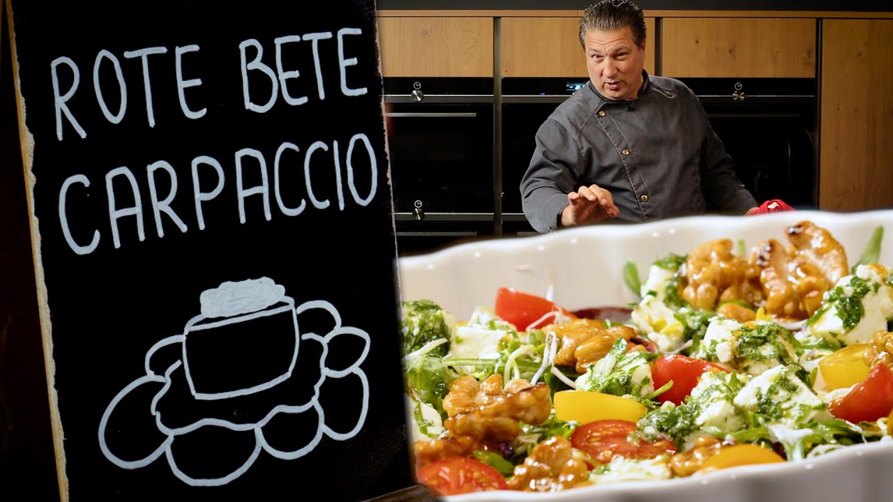 Rote Bete Carpaccio - Vegetarisches Carpaccio, ein Klassiker | Das schnelle Gericht