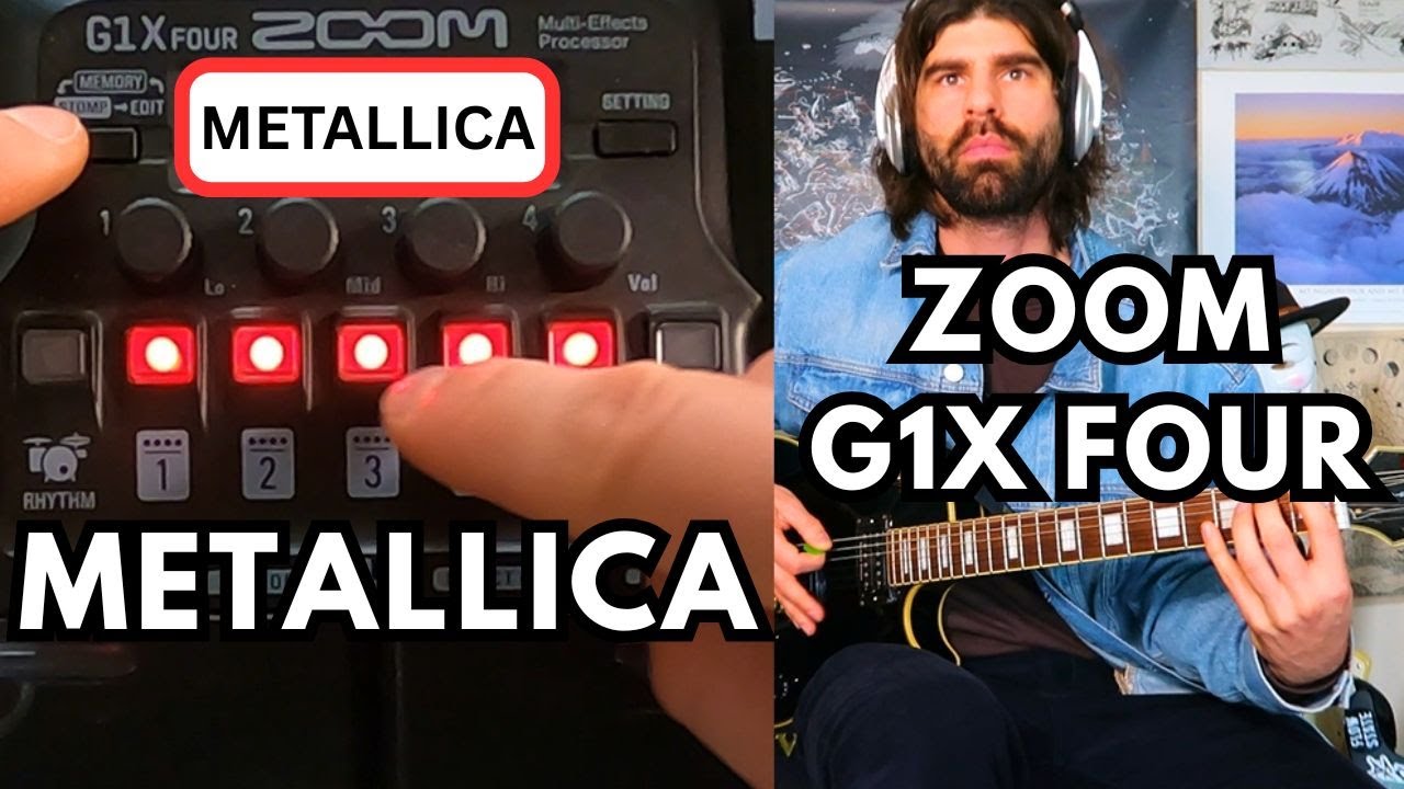 ZOOM G1X FOUR - How to get METALLICA Tone - Guitar Patch