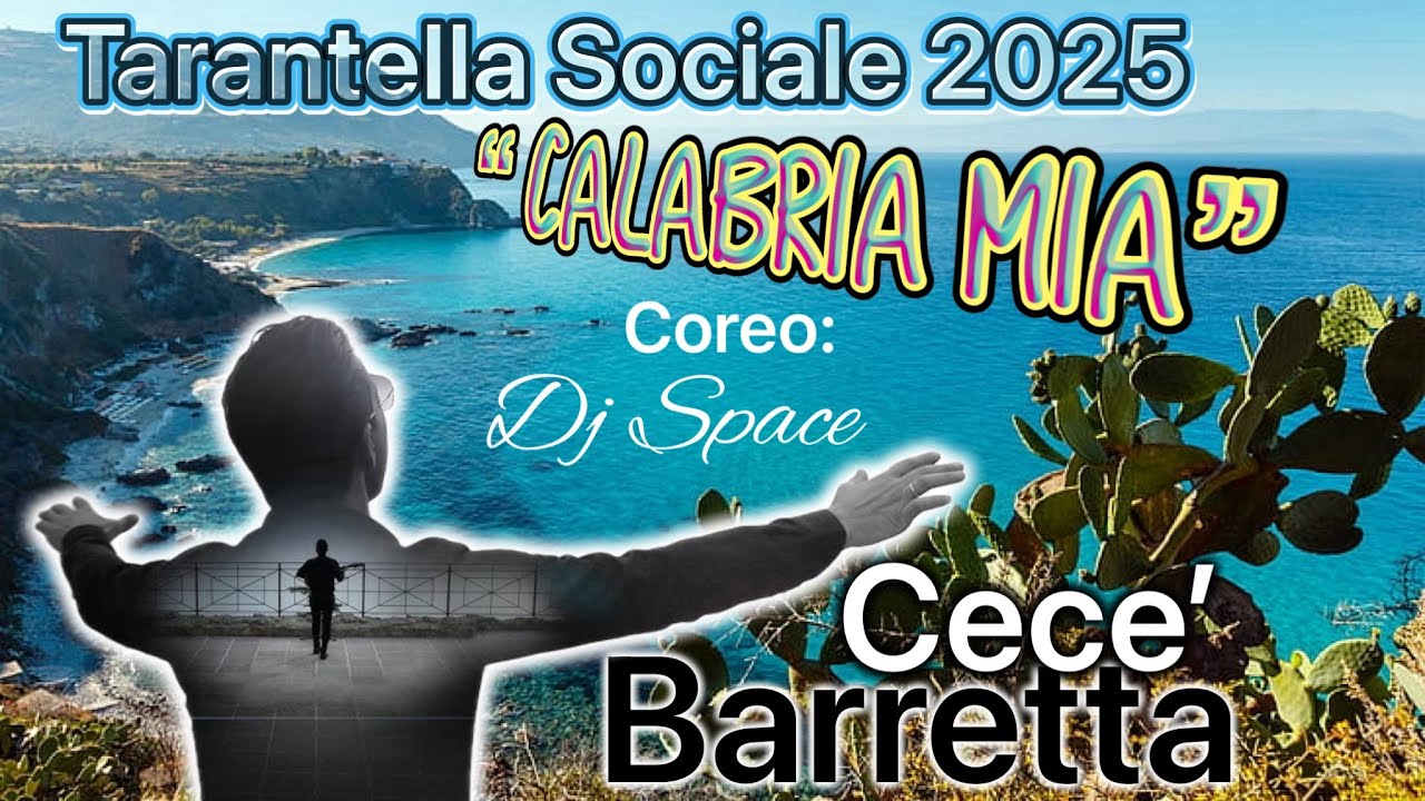 Ballo socialissimo 2025 tarantella CALABRIA MIA coreo: DJSpace musica 