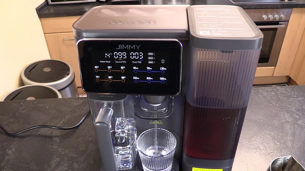 Jimmy R9 Wasserfilter Umkehrosmose, Heißwasser, 7-stufiger Filter, UV, Mengen- und Temperaturauswahl