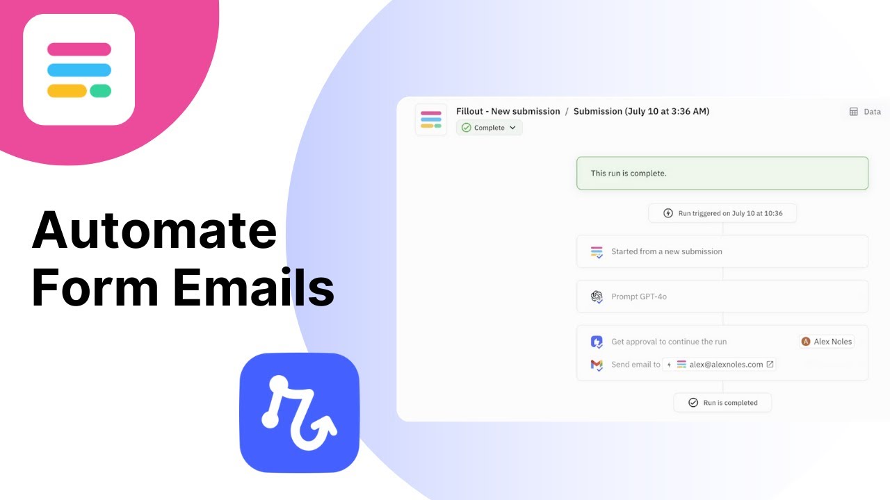 Automate form emails with Fillout and Relay.app