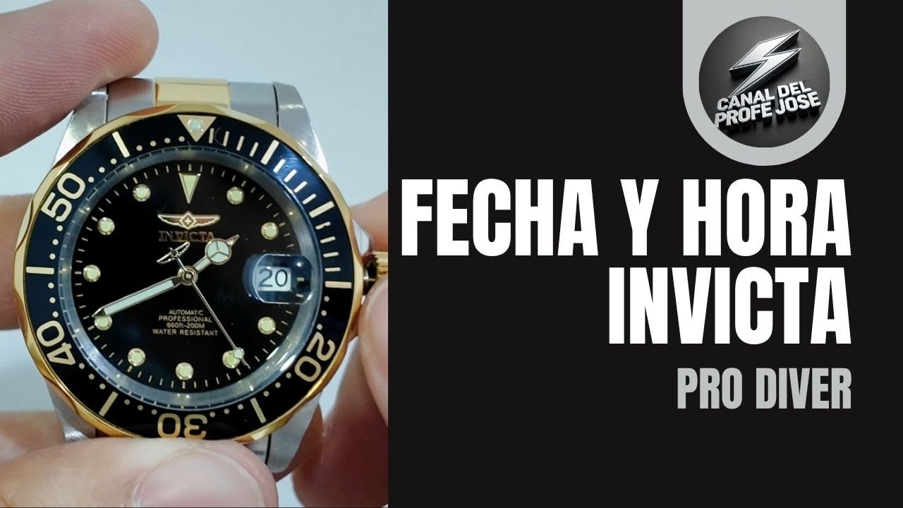 ✅Como cambiar la Fecha y Hora ⌚️ Invicta Pro Diver