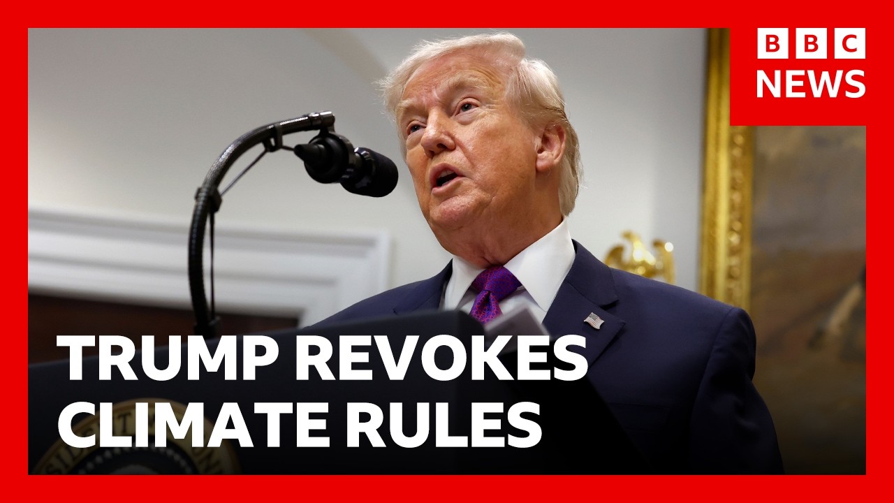 Trump revokes landmark ruling that greenhouse gases endanger public health | BBC News
