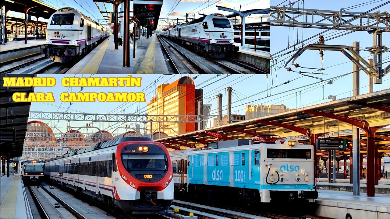 Trenes en Madrid Chamartín : Renfe Talgo a Badajoz y Almería . Y más ... Ambiente Ferroviario 2023 