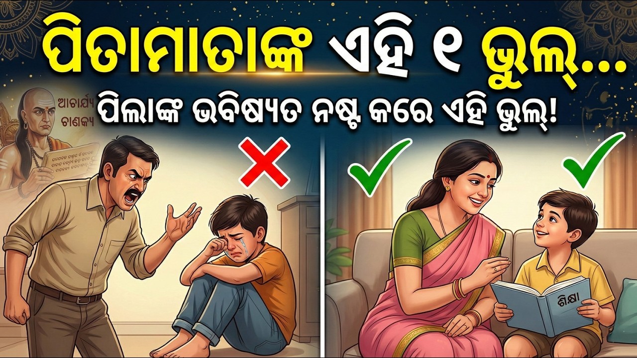 ପିତାମାତାଙ୍କ ଏହି ଛୋଟ ଭୁଲ୍ ପିଲାର ଭବିଷ୍ୟତ ନଷ୍ଟ କରେ | Chanakya Niti for Parenting in Odia