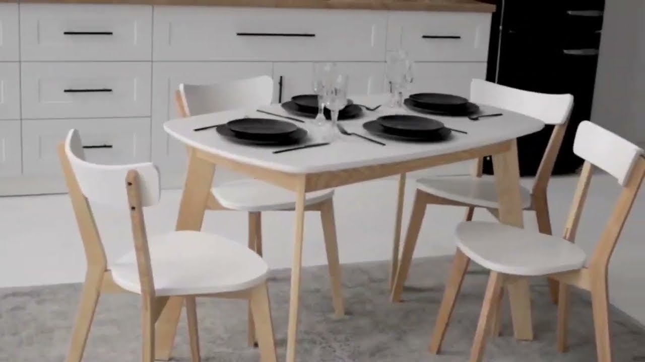 Комплект кухонной мебели Onto Винцензо 120 белый стол + 4 Стула Вито