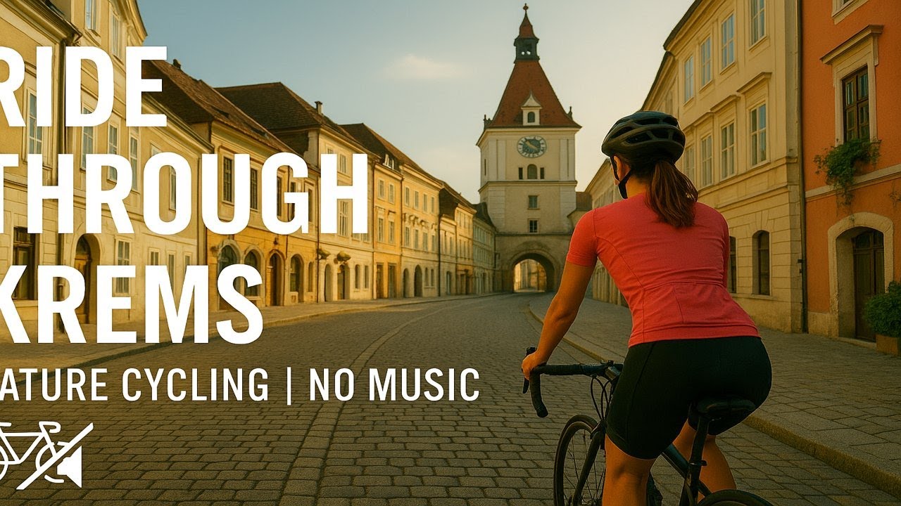 40 Min City Bike Tour | Krems, Austria | Urban Nature Ride in 4K