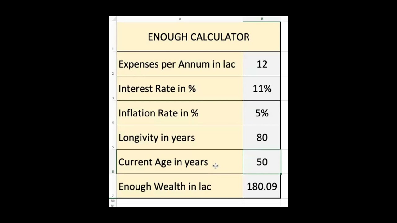 Enough Wealth Calculator
