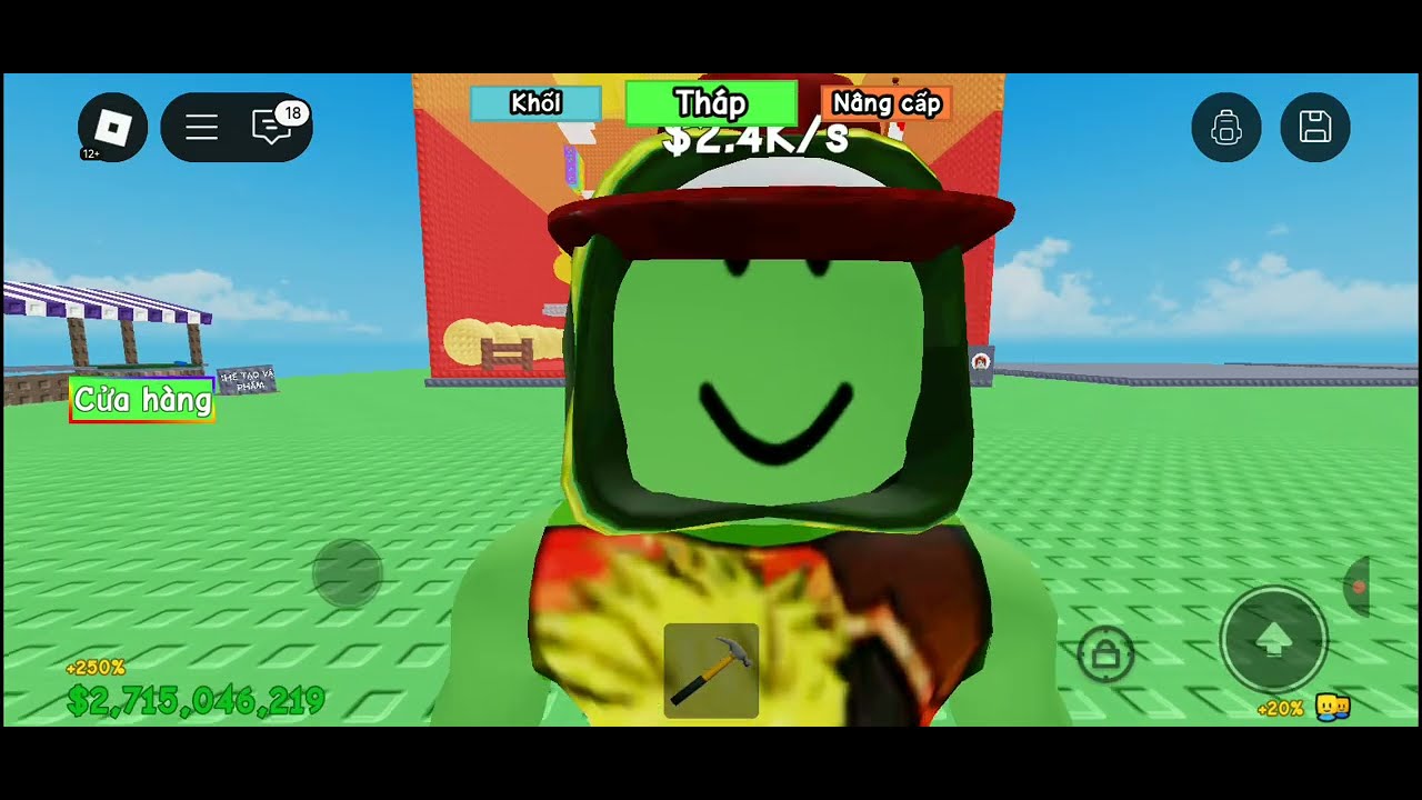 Tôi quay trở lại với build a tower với tháp wall hợp của tôi