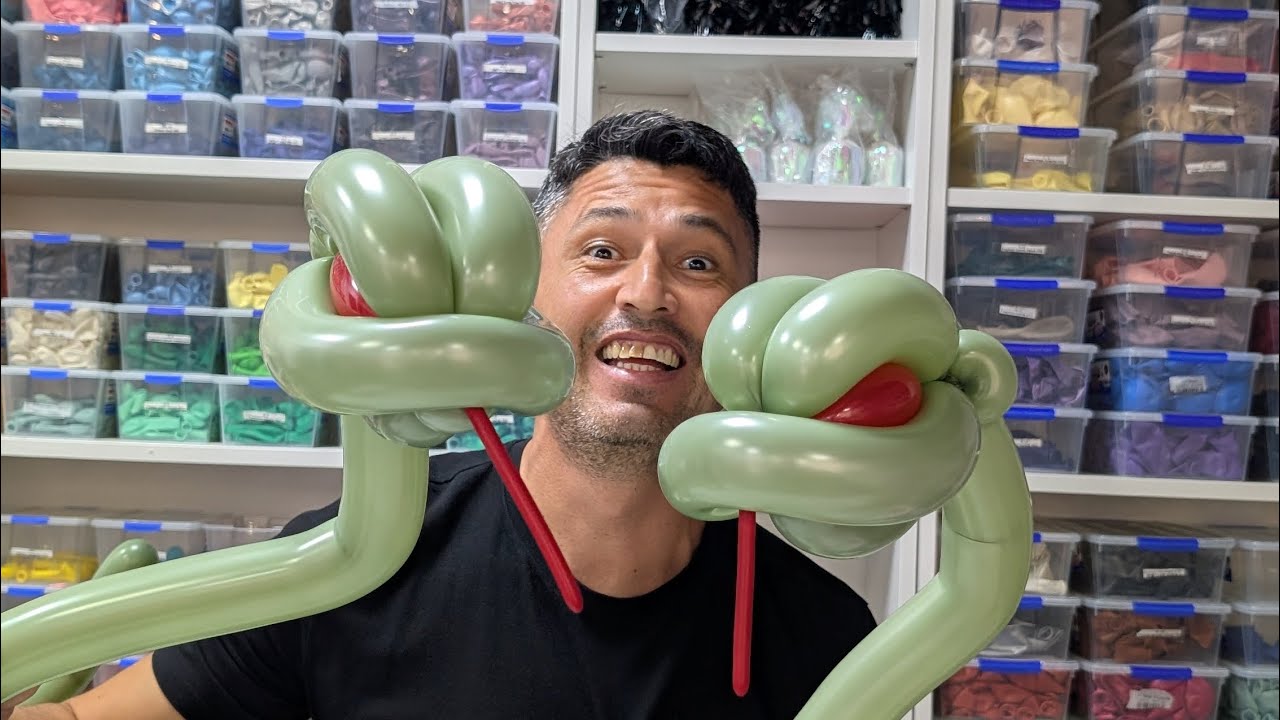 Como hacer una serpiente con globos