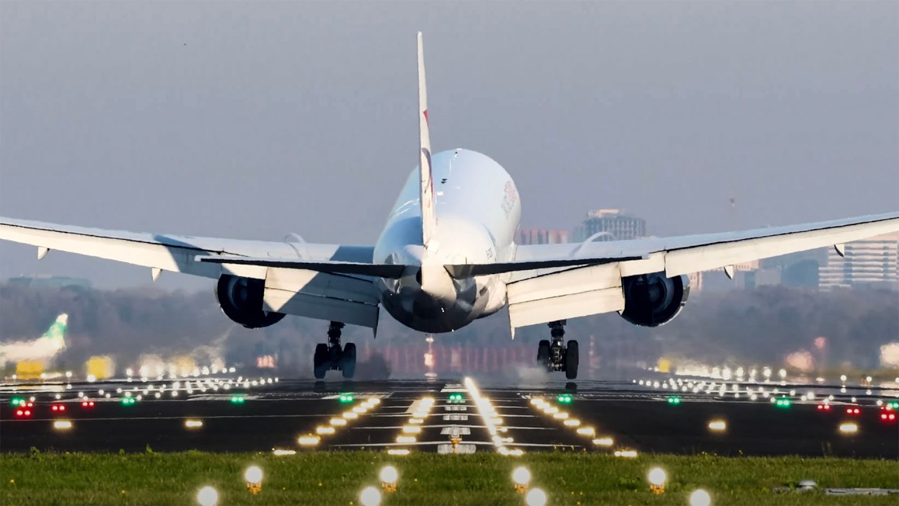 ✈️ CLOSE-UP LANDING ACTION 🇳🇱 SCHIPHOL AIRPORT RWY 06 Planespotting (AMS/EHAM)