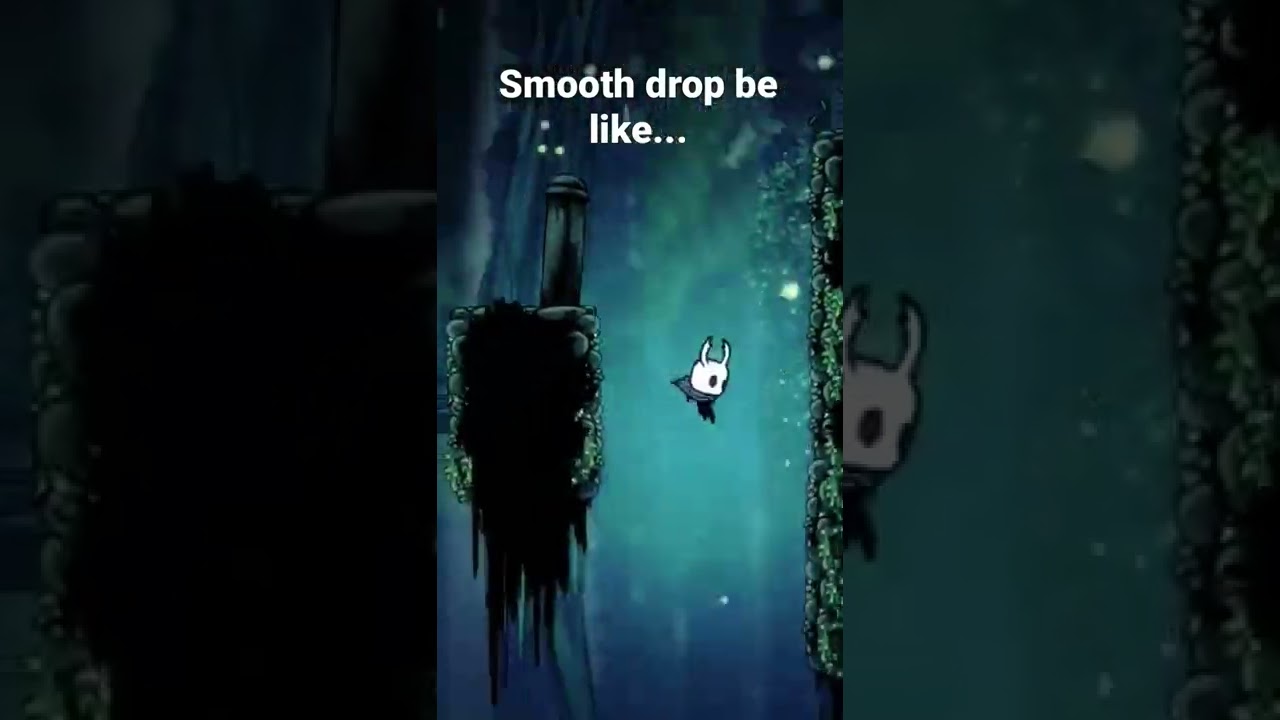 Just a smooth drop in Hollow Knight