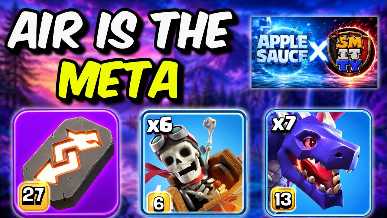 Используем ЛУЧШУЮ воздушную армию в Clash of Clans вместе со Smitty