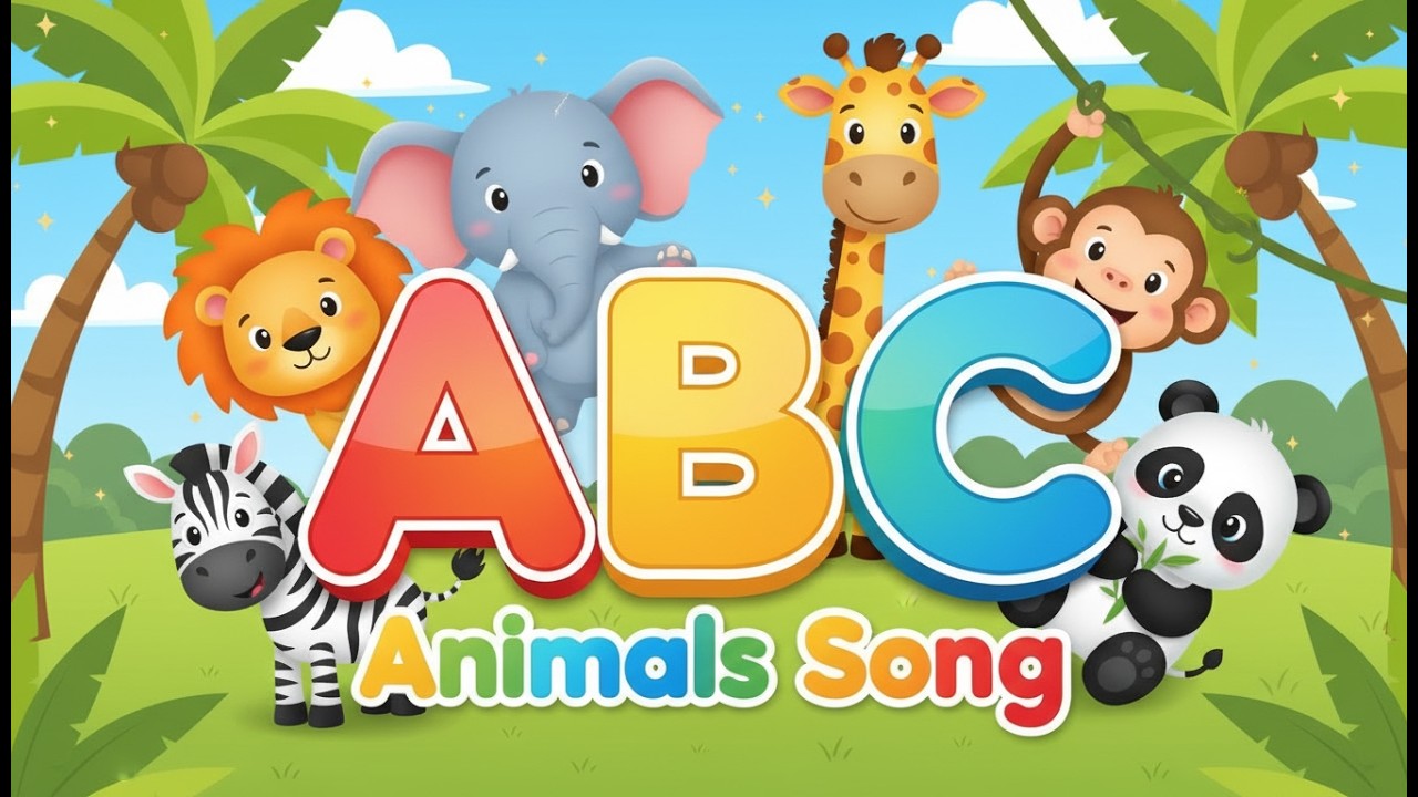 ABC Animals Song | Learn A to Z Animal Names for Kids | ABC Edu Spark
