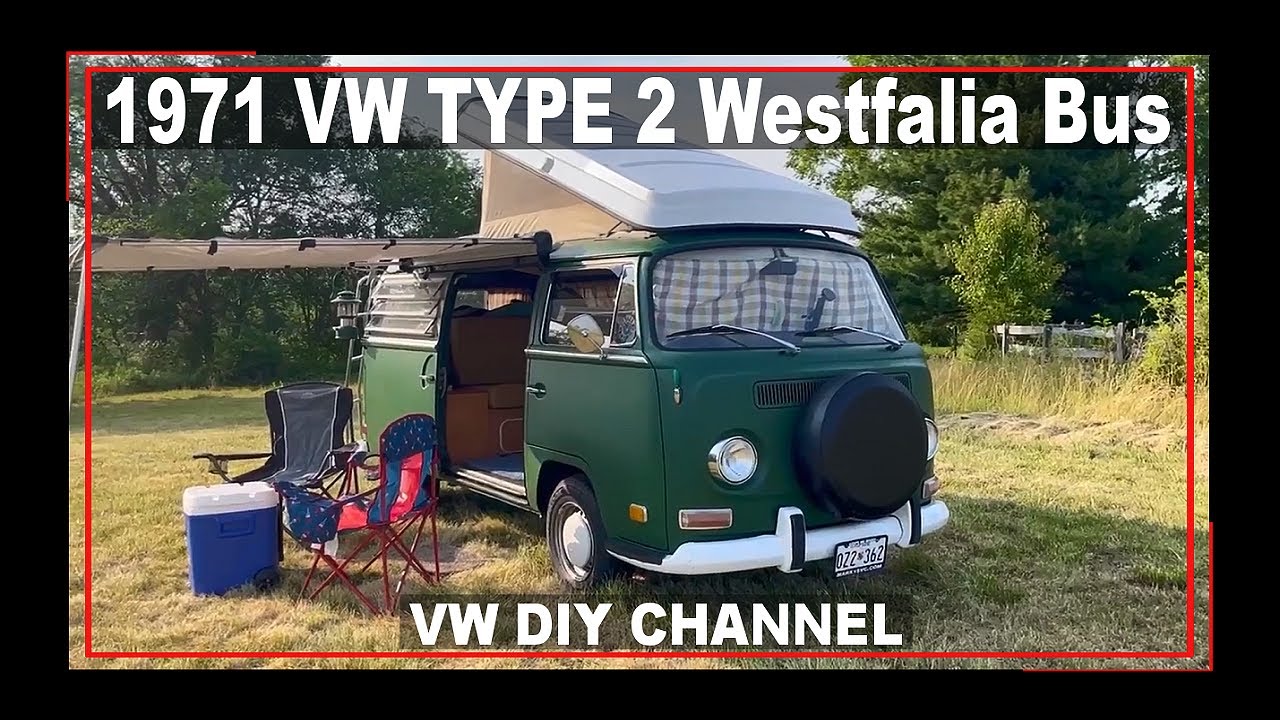 1971 Volkswagen Westfalia Bus Type 2 Bay-Window Pop-Top Van - LETS SEE IT -- VW Bus - Camper Van