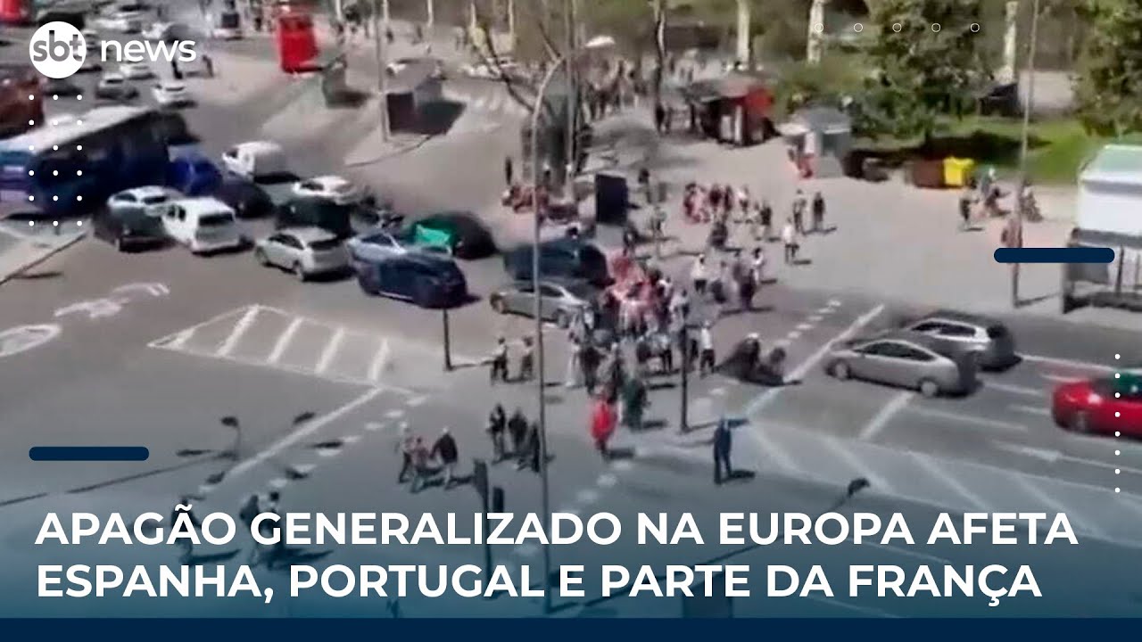 Apagão generalizado na Europa afeta Espanha, Portugal e parte da França | SBT News
