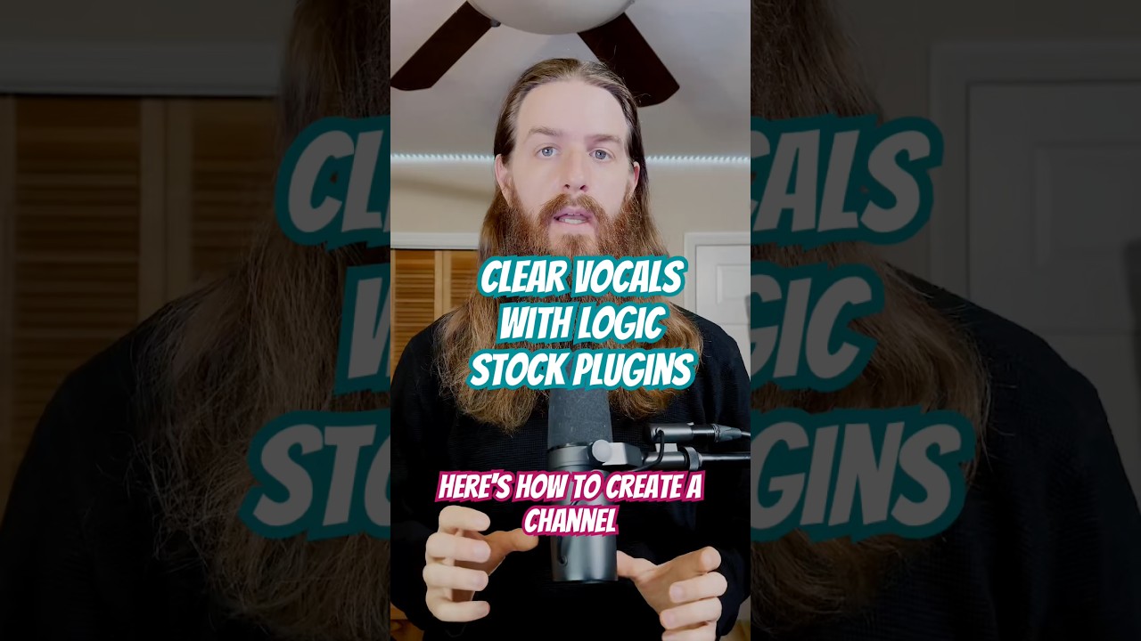 How to create a pro vocal channel strip with only Logic Pro stock plugins #musicproducer #logicprox