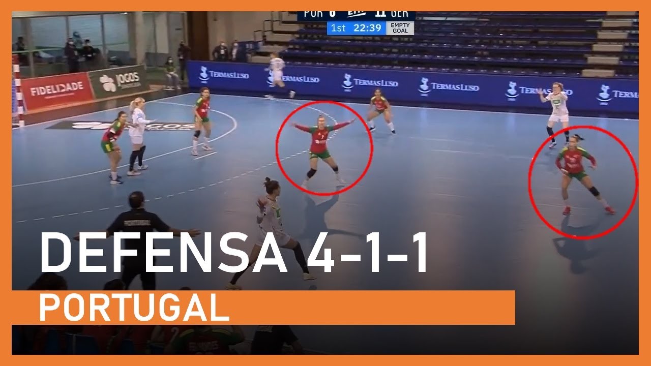 Гандбол. ЗАЩИТА 4-1-1 Португалия (EHF)