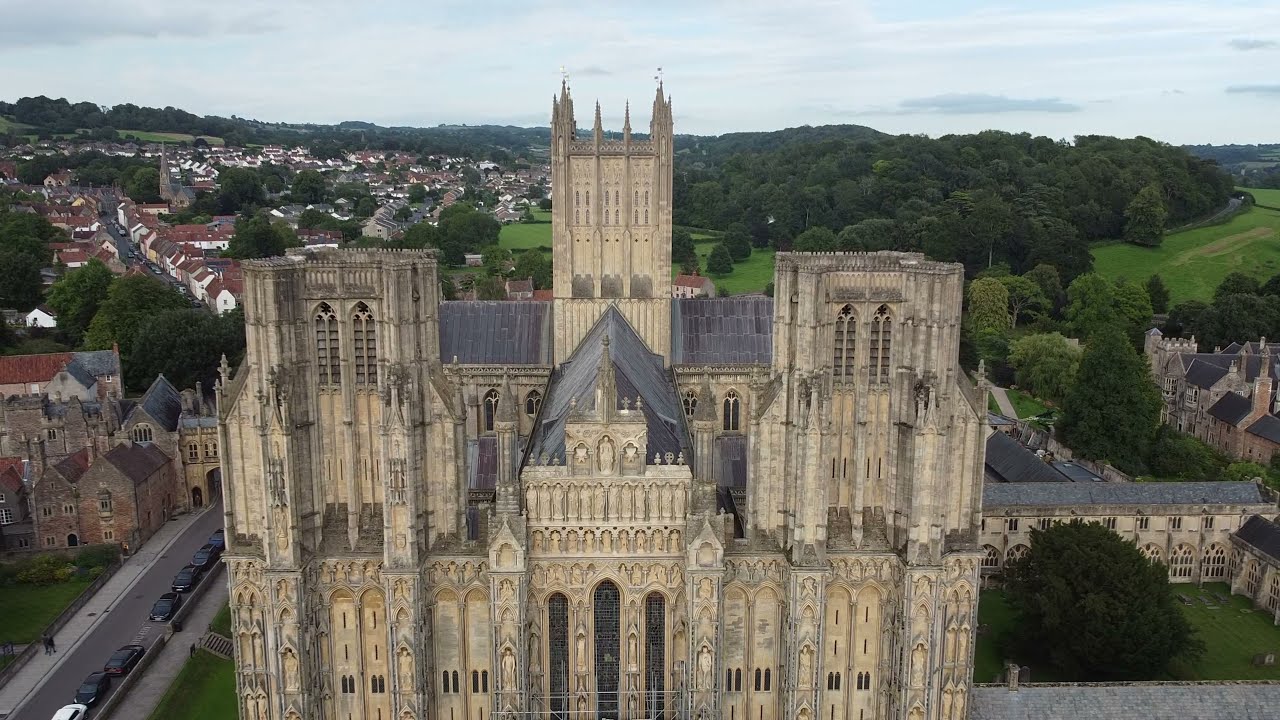 Wells Cathedral 2021 - 4K Cinematic Drone Footage