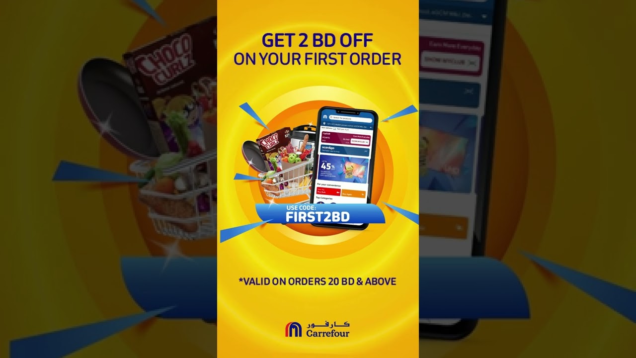 Shop for 20 BD and get 2 BD OFF on your first-ever order 🥳