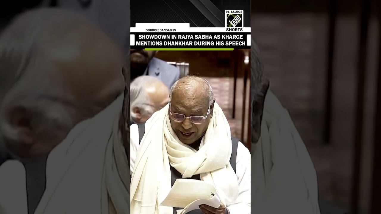 &lsquo;Showdown&rsquo; in Rajya Sabha as LoP Kharge references Former Vice President Dhankhar during his speech