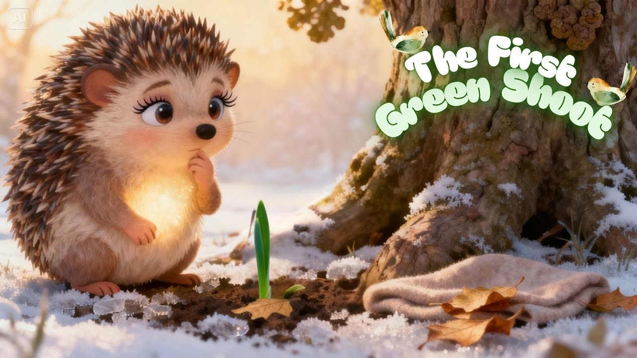 Luna the Little Hedgehog | The Day Luna Discovered the Tiny Green Shoot | Spring Story for Bed time.