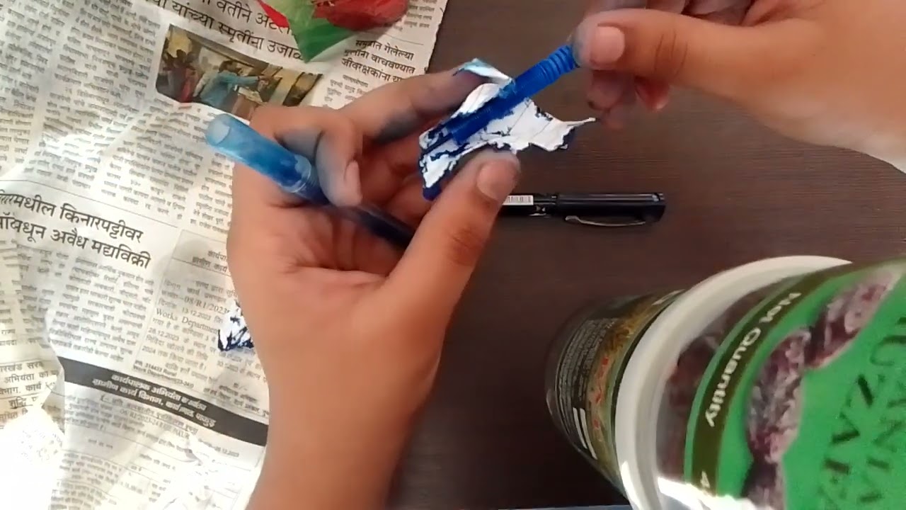 how to clean the refill of trimax pen