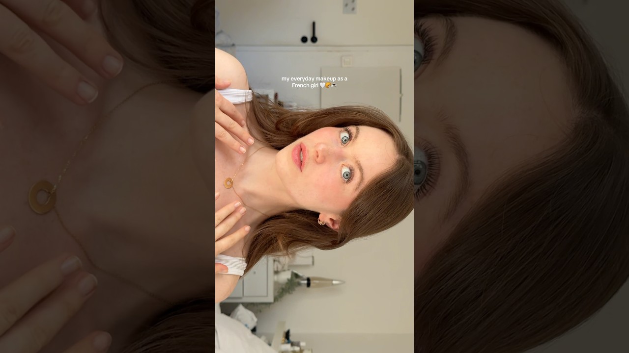 everyday makeup as a French girl 🥐 #makeup #frenchmakeup #frenchgirl #grwm #beautytips #makeuptuto