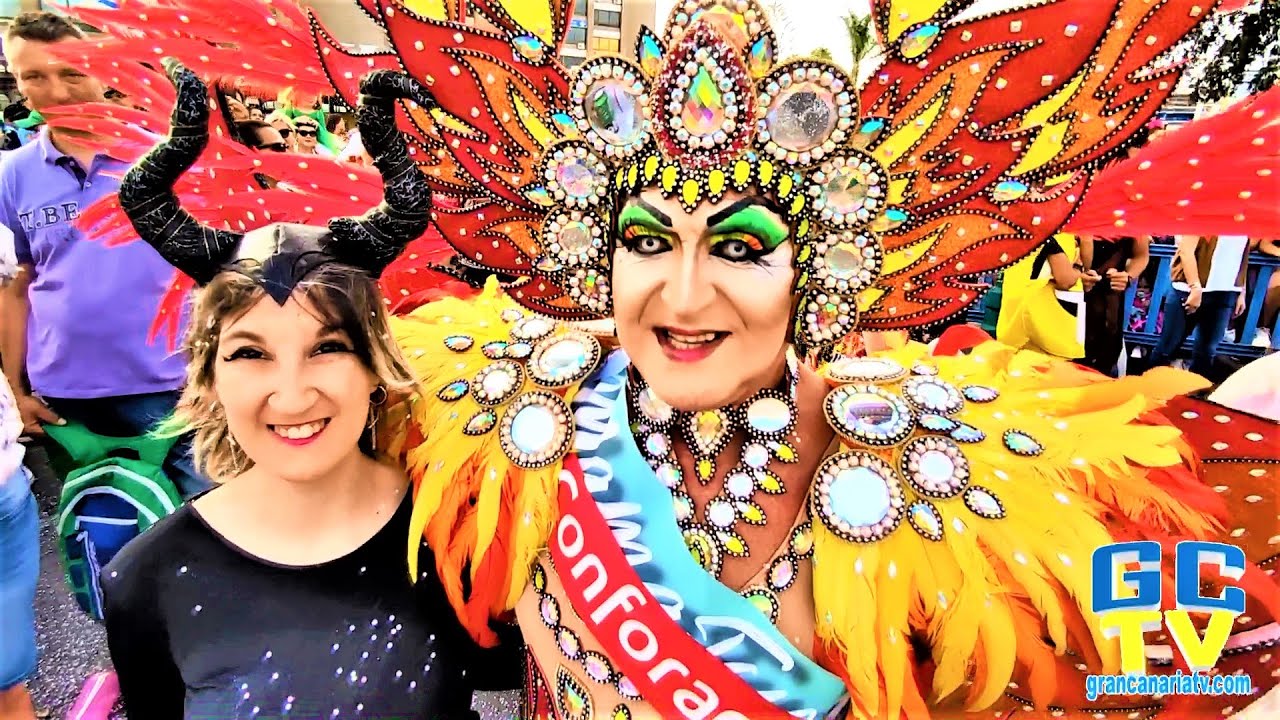 🎭Cabalgata del Carnaval de Maspalomas 2022🎭 San Bartolomé de Tirajana, Gran Canaria