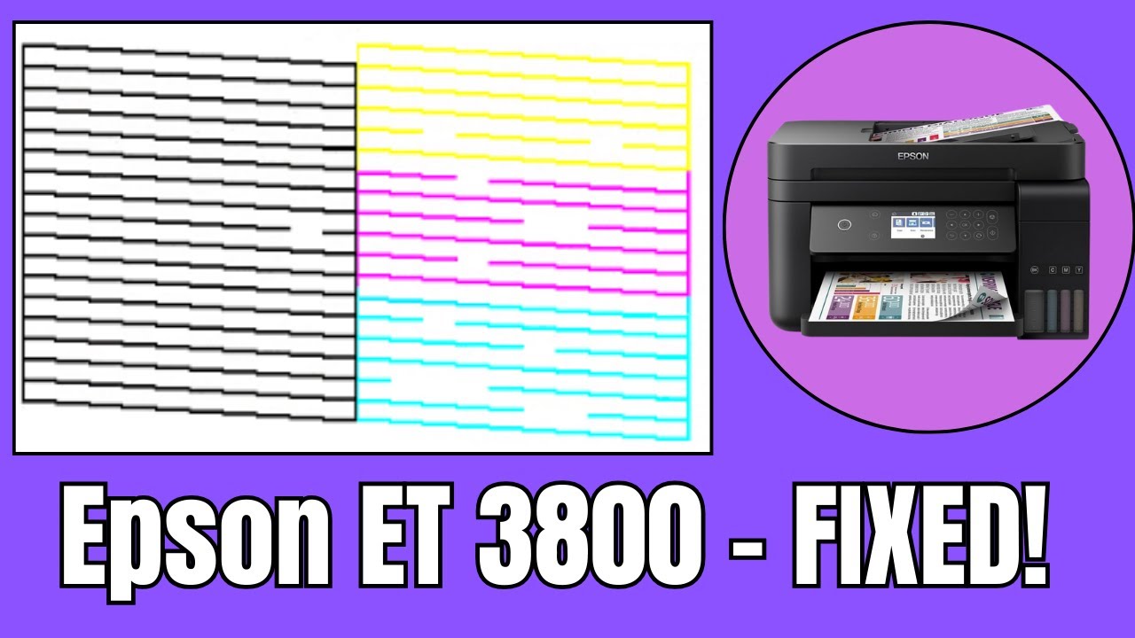 Epson ET 3800 -  Not Printing Black Color [Printing Blank Pages] - EASY TUTORIAL