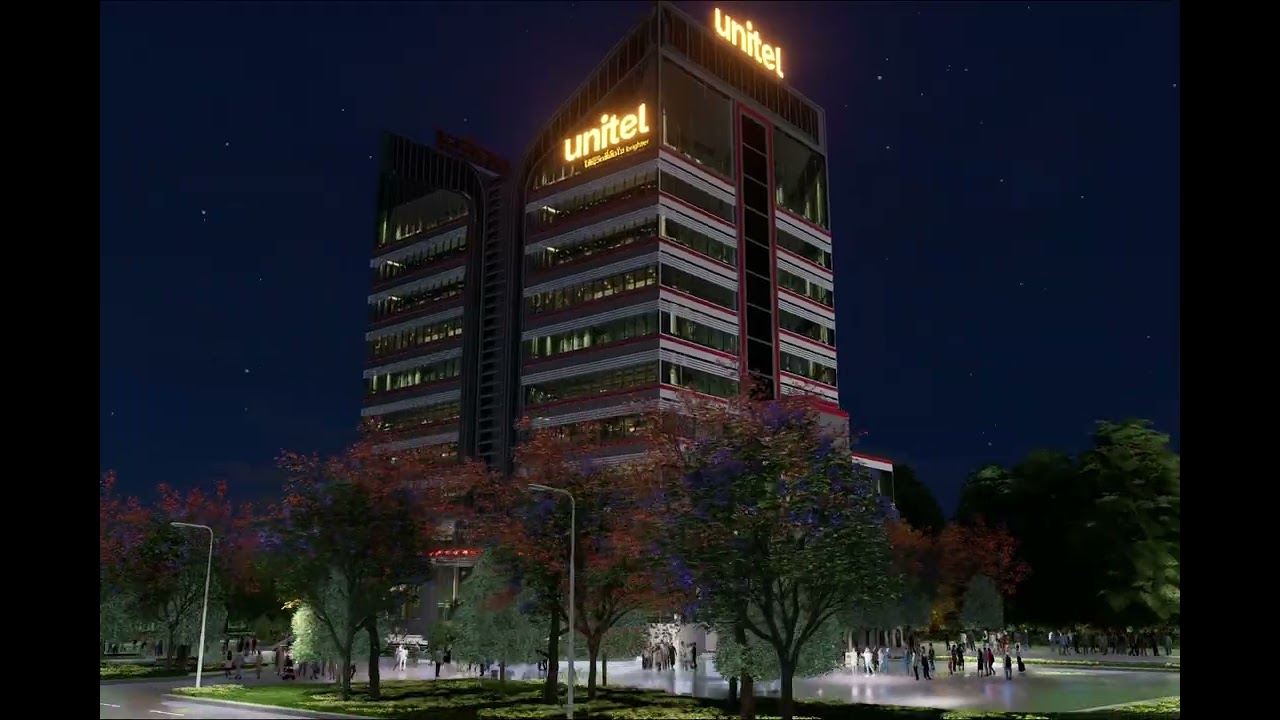 3D TRỤ SỞ UNITEL NƯỚC CỘNG HÒA LÀO